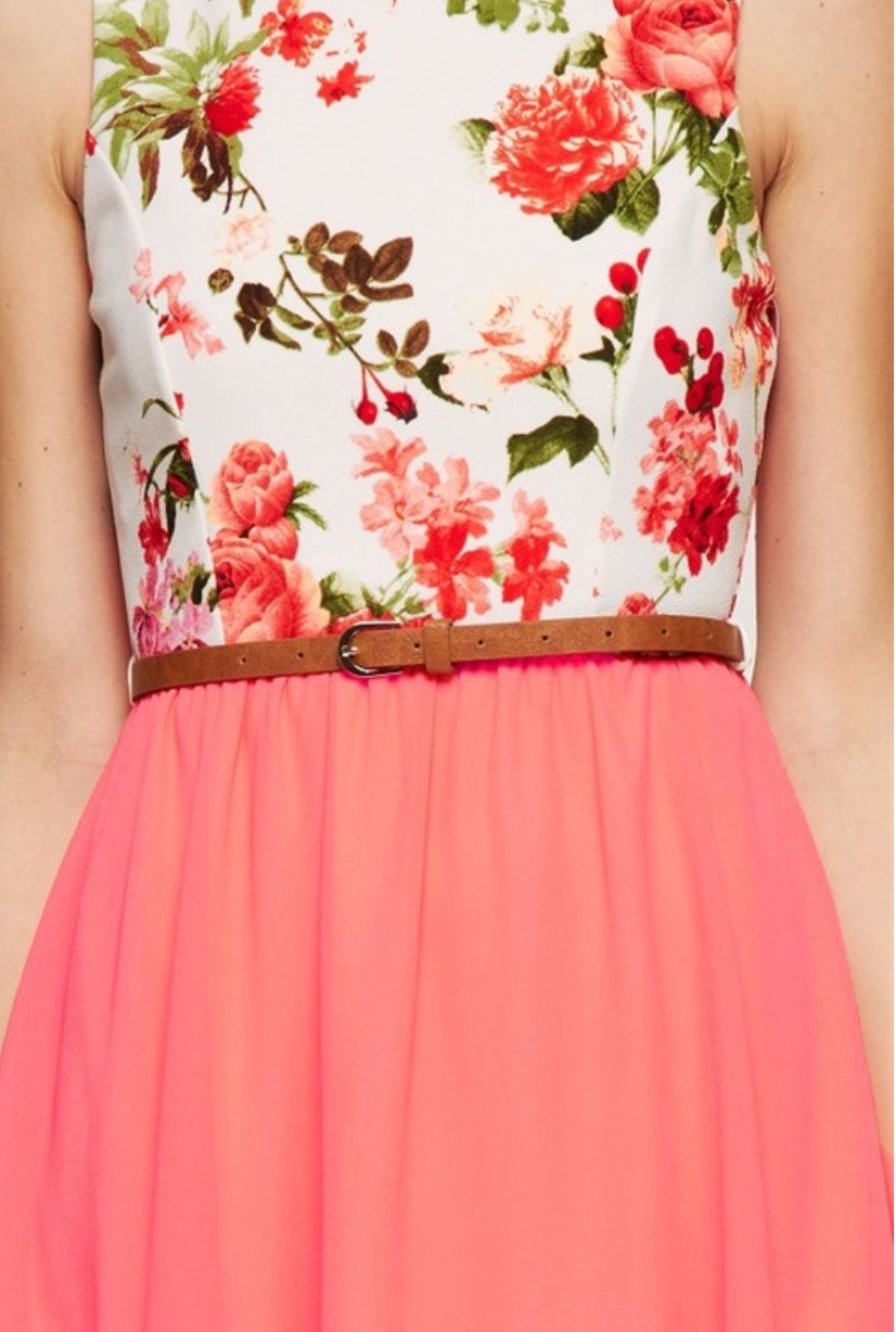 Sweet Rose Midi Dress