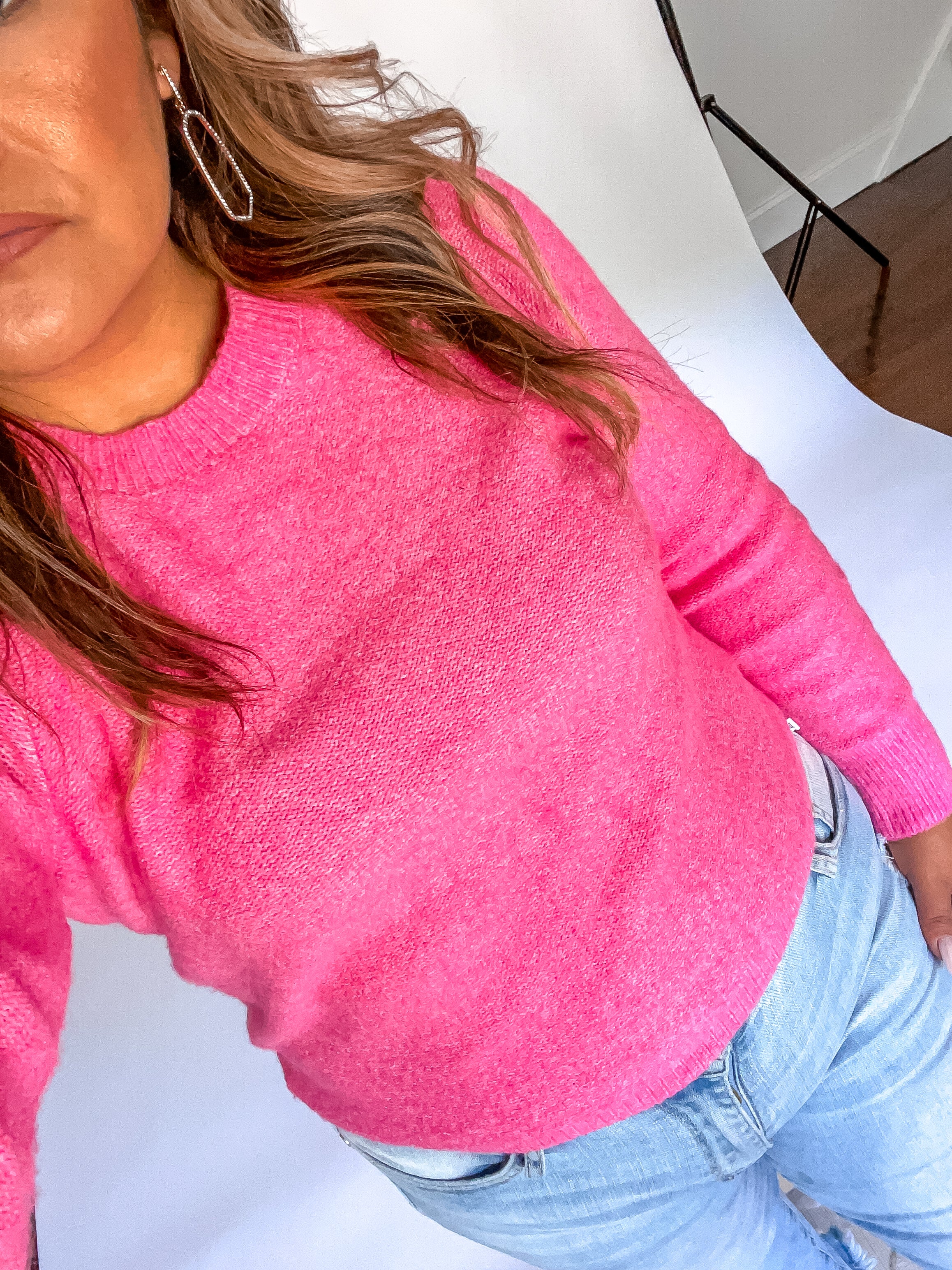 Zara hot pink clearance sweater